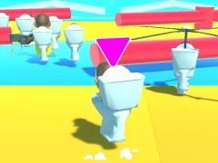 Fall Boys Skibidi Toilet — bezmaksas tiešsaistes spēle