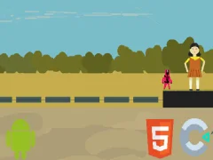 Squid Glass Game 2D — bezmaksas tiešsaistes spēle