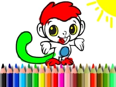 游戏Back To School: Monkey Coloring在线