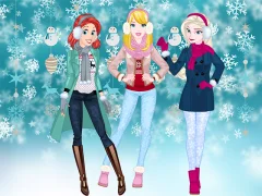 Xogo Princesses Winter Spree en liña