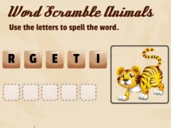 Xogo Word Scramble Animals en liña