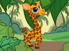 Xogo Giraffe Jigsaw en liña