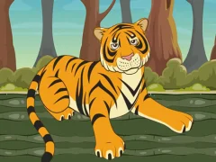 Xogo Tiger Jigsaw en liña