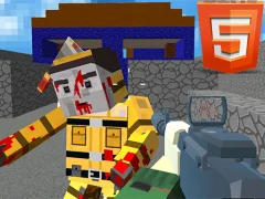Combat Cubic Arena HTML5 — bezmaksas tiešsaistes spēle