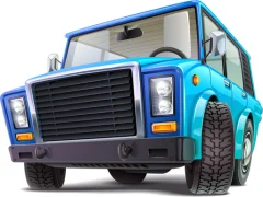 Spill Cartoon Trucks Puzzle online