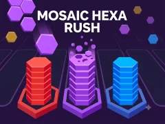Gêm Mosaic Hexa Rush ar-lein