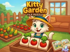 თამაში Kitty Garden Tile Puzzle ონლაინ
