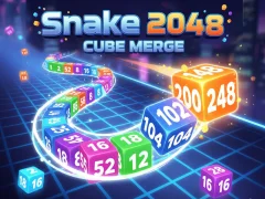Snake 2048: Cube Merge