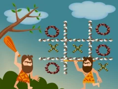 Spel Tic Tac Toe Stone Age på nätet