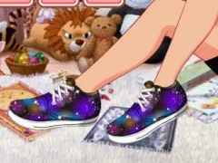 DIY Galaxy Shoes เกมออนไลน์