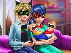 Dotted girl Family Day — ücretsiz çevrimiçi oyun