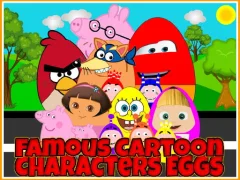 Cluiche Famous Cartoon Characters Eggs ar líne