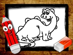 游戏Back To School: Dinosaur Coloring Book在线