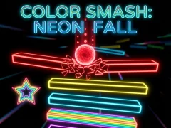 Color Smash Neon Fall — bezmaksas tiešsaistes spēle