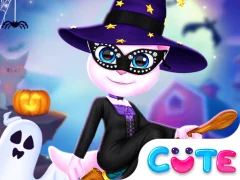 खेल Cat Girl Halloween Preparation ऑनलाइन