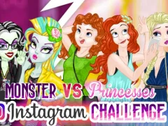 Spill Monster High Vs. Disney Princesses Instagram Challenge  online
