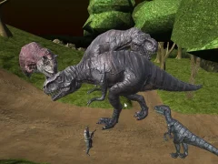 Mightnight Multiplayer Dinosaur Hunt — bezmaksas tiešsaistes spēle