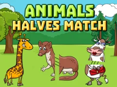 Spel Animals Halves Match på nätet
