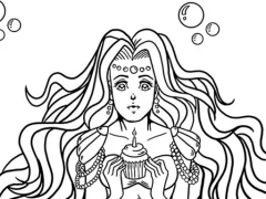游戏Kawaii Mermaids Coloring Book在线
