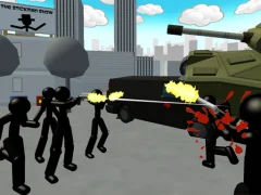 Stickman City Shooting 3d — bezplatná online hra