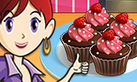 Sara’s Cooking Class: Raspberry Chocolate Cupcakes เกมออนไลน์