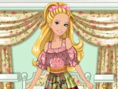 Barbie's Patchwork Peasant Dress เกมออนไลน์