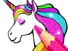 游戏Unicorn Coloring Book Glitter在线