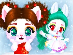 Xogo Cat and Rabbit Holiday en liña