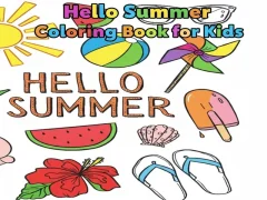Hello Summer Coloring Book for Kids