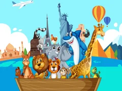 Crazy Friends Travel The World Puzzle — 무료 온라인 게임