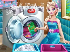 Xogo Ice Queen Laundry Day en liña