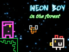 Neon Boy in the forest