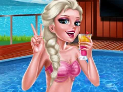 Ice Queen Pool Day เกมออนไลน์