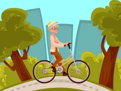Spill Happy Bike Riding Jigsaw online
