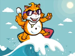 Surfer Cat — bezmaksas tiešsaistes spēle