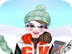 Spill Happy Ski Dressup online