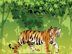 游戏Angry Tiger Coloring在线