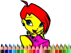 Spill Back To School Winks Coloring Book online