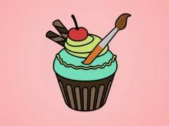 Yummy Cupcake Coloring — free online game