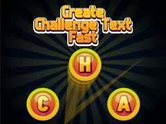 Spel Create Challenge Text Fast på nätet
