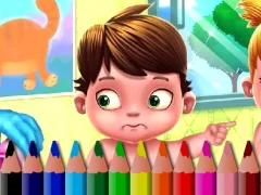 游戏Back To School: Baby Coloring Book在线