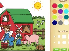 Farm Coloring Book For Kids