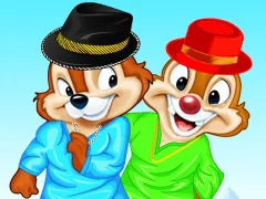 Cluiche Chip n Dale Dressup ar líne