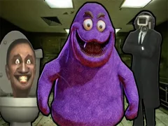 Grimace Shake Escape Skibidi and Cameraman — bezmaksas tiešsaistes spēle