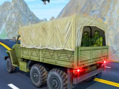 Transport Army vehicle truck driving Transport Army vehicle truck driving