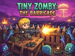 Игра Tiny Zomby: The Barricade онлајн