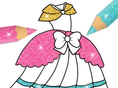 游戏Glitter Dress Coloring在线