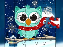 Winter Snowy Owls Jigsaw – kostenloses Online-Spiel