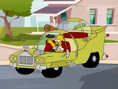 Xogo The Simpsons Car Jigsaw en liña