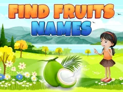 Xogo Find Fruits Names en liña